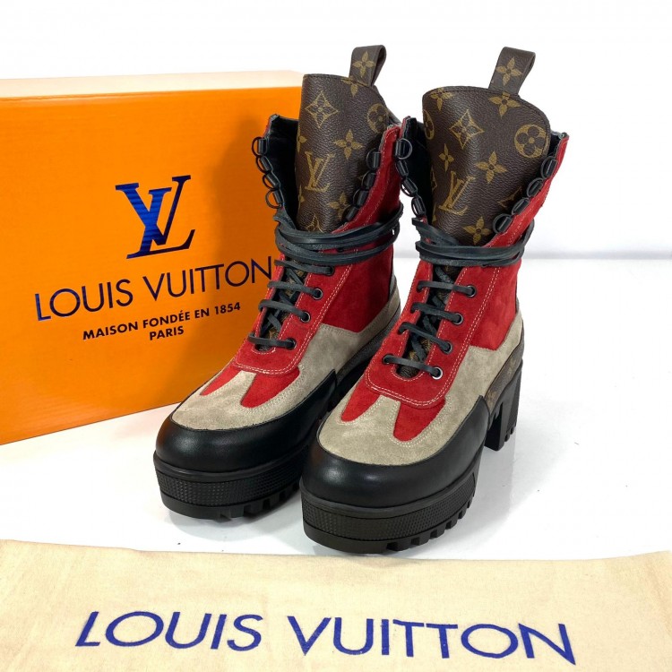 LOUİS VUİTTON LAUREATE PLATFORM DESERT BOOT KIRMIZI